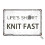 Μεταλλική αφίσα Life Is Short Knit Fast Retro Mirror 8x12 εκ. 1