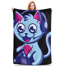 Koc flanelowy Cat Man Gravy 60x50 cali