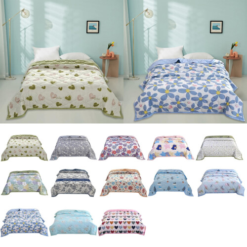 Manta de cama de algodón ALOFUN, ligera y transpirable.