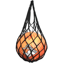 Nylon basketball bæretaske sort enkelt bold