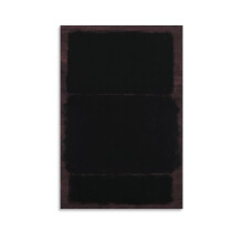 Noir sur violet foncé, 1969, affiche d'art Rothko, 20 x 30 cm