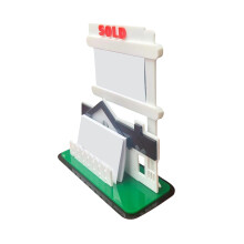 Estante decorativo para tarjetas de visita para escritorio (1 unidad)