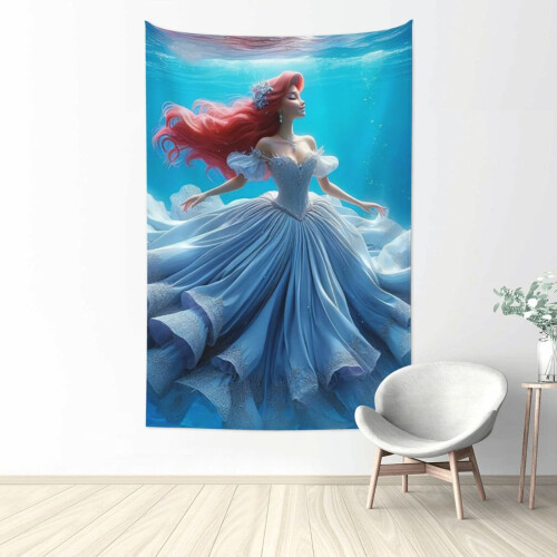Tapisserie Ariel en polyester imperméable, taille unique