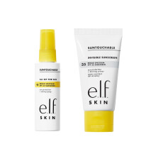 e.l.f. SKIN Suntouchable Fun in the Sun Duo, Includes All Set For Sun Setting Spray SPF 45 & Invisible Sunscreen SPF 35, Vegan & Cruelty-Free