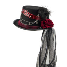 Fashionable Gothic Lace Feather Headpiece Costume Hat Suitable