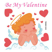 Stickers muraux romantiques pour la Saint-Valentin (1 paquet)