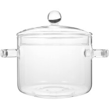 Sklenený hrniec s pokrievkou 45 oz 1,35 l, odolný voči teplu
