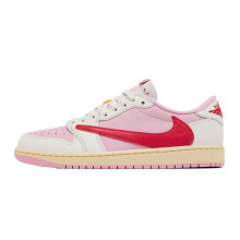(UK6.5/EUR40.5) Air Jordan 1 Low OG x Travis Scott 'Tropical Pink'