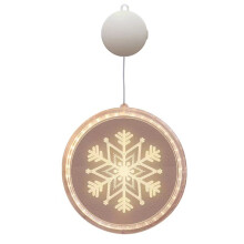 Guirlande lumineuse de Noël à LED avec ventouses et acrylique