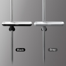 Organizador de ducha giratorio de ABS 1.6-2.7cm Negro/Gris