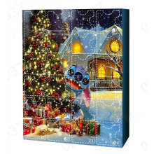 Calendrier de l'Avent de Noël 2024 avec 24 figurines Stitch