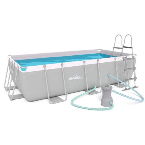 13ft Steel Frame Swimming Pool with Filter Pump
