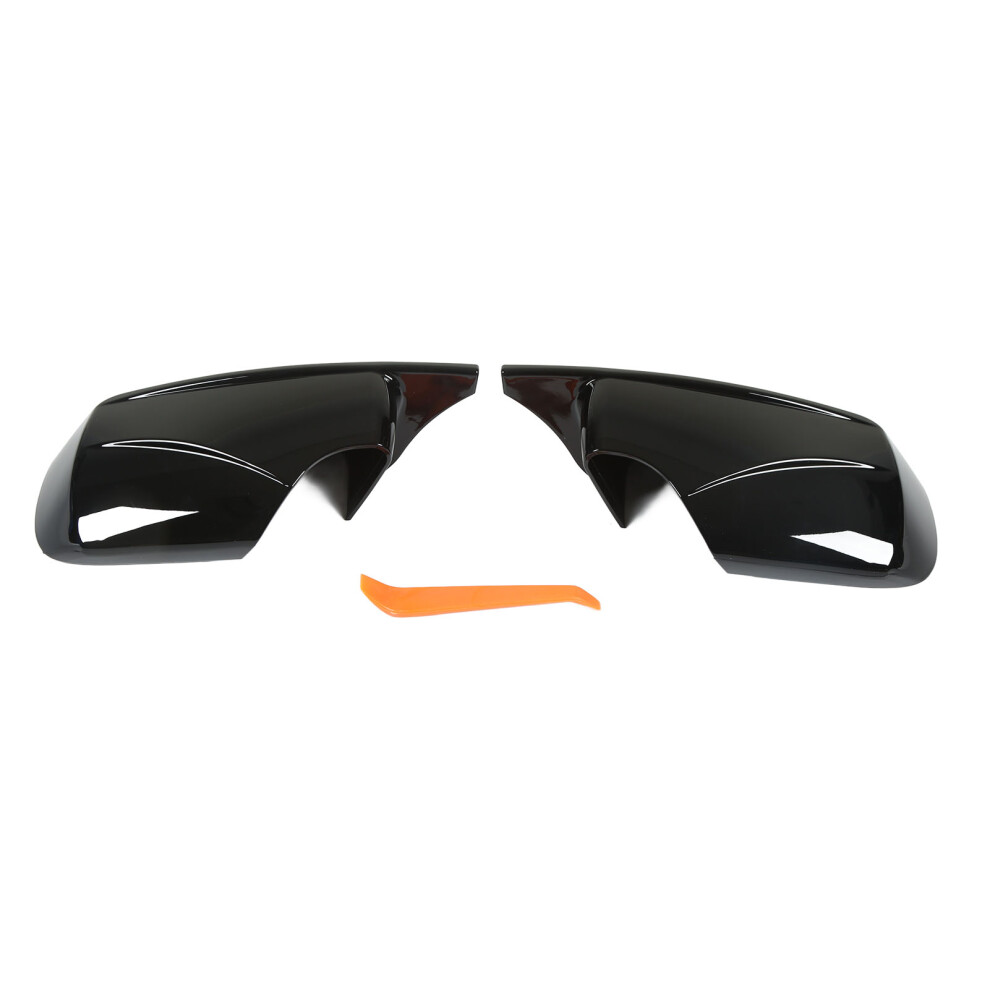 Bmw E46 Horn Mirror Caps Black 7340572808943