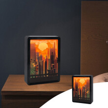 Lampă de noapte sculptată în hârtie 3D cu încărcare USB 1 buc.