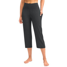 Women Soft High Waist Work Trousers Business-Dark Grey XL