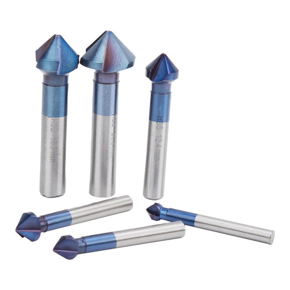 Deburring Chamfer Mill 6pcs Blue Steel