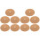10Pcs Brown Coir Tree Ring Mulch Protectors for Garden Plants 1
