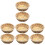 8Pcs Woven Bamboo Food Serving and Fruit Baskets Khaki Home Use 1