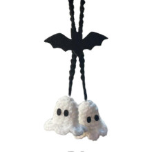 Lily Of The Valley Heart Pendant Hand Knitted Car Knitting Pendant