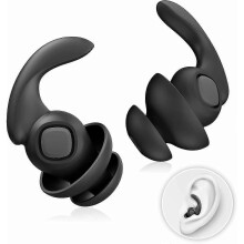Noise Reduction Earplugs for Sleeping,2 Pairs Of Reusable Soft And Comfortable Silicone Earplugs for Sleeping, Concerts, Motorcycle And Hearing Prote