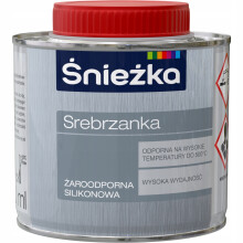 Śnieżka Pintura de silicona plateada para metal, resistente al calor, 0,2 L