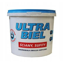 Pintura acrílica en emulsión Śnieżka para paredes y techos interiores Ultra Biel 5 L