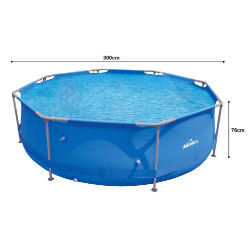 10ft Round Steel Frame Pool with Filter Pump 2