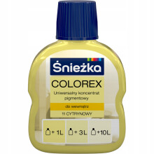 Śnieżka Colorex pigment colorant pour peintures Citron mat 100ml