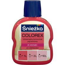 Śnieżka Colorex pigment colorant pour peintures Rouge mat 100ml
