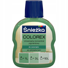 Śnieżka Colorex pigment colorant pour peintures Pois mat 100ml