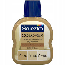 Śnieżka Colorex pigment colorant pour peintures Sable mat 100ml