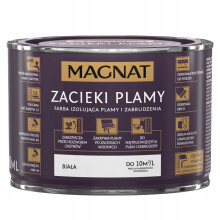 Peinture acrylique Magnat, blanc mat 0,4 L, pour isoler les coulures et les taches