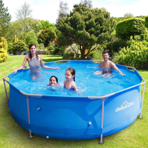 10ft Round Steel Frame Pool with Filter Pump
