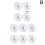 #10 X Window Suction Cup Hooks Sucker Hanger Small 5cm Plastic Clear 1