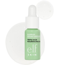 e.l.f. SKIN Blemish Breakthrough Triple-Acid Resurfacing Serum Mini, Hydrating Night Serum For Fighting Blemishes, Helps Improve Skin Tone & Texture