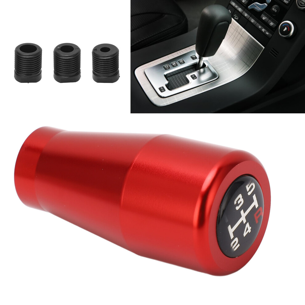 Aluminium 5 Speed Shifter Knob Red 7340572003539