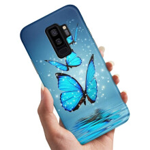 Yhteensopiva Samsung Galaxy S9Plus -kotelon/matkapuhelimen kotelon kanssa, kimaltelevat perhoset