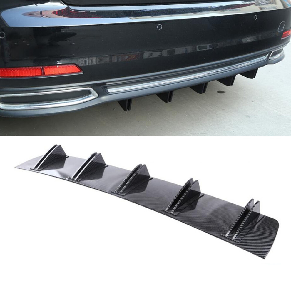 2 Part Rear Bumper Lip Diffuser 83Cm Black 7340572003829