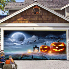 Halloween garázs háttér függő kendő (1 db)