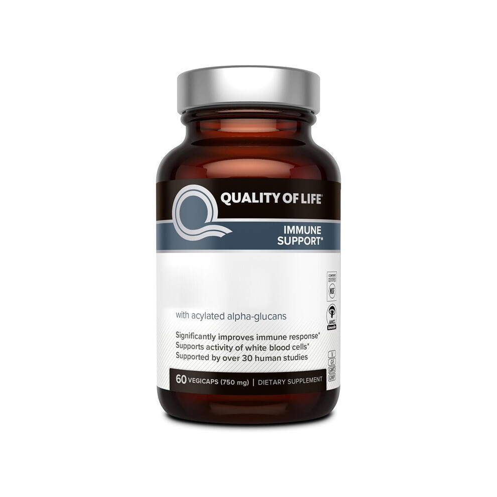 (1PC) Immune Support Supplement with Acylated Alpha-Glucans, 750mg, 60 Caps â Supports Immune Response