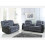 Furniture 786 Rio Fabric Recliner 3+2 Seater Sofa Set Black-Grey 2