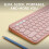 Logitech Logitech Pebble Keys 2 K380s, Multi-Device Bluetooth Wireless Keyboard with Customisable Shortcuts,Slim and Portable 12