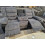 Furniture 786 Rio Fabric Recliner 3+2 Seater Sofa Set Black-Grey 7