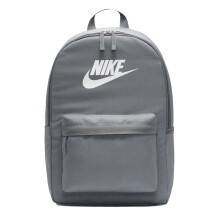(One Size, Grey/White) Nike Heritage Logo Backpack