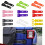Paar Achterklep Scharnier Cover Plastic-koolstofvezel 3