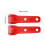 Paar Achterklep Scharnier Cover Plastic-koolstofvezel 4