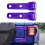 Paar Achterklep Scharnier Cover Plastic-koolstofvezel 5