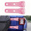 Paar Achterklep Scharnier Cover Plastic-koolstofvezel 6