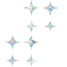 Autocollants anti-collision pour vitres, motif oiseau, 8 pièces