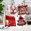 Ensemble de 4 taies d'oreiller de Noël 4 pièces 45 x 45 cm 1